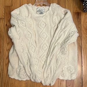 White sweater with pearls